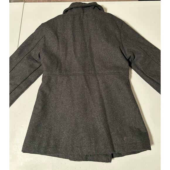 Girls Cherokee Gray Pea Coat Size 4 - Picture 2 of 7